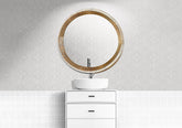 Classic Handcrafted Wooden Mirror with Antique Finish